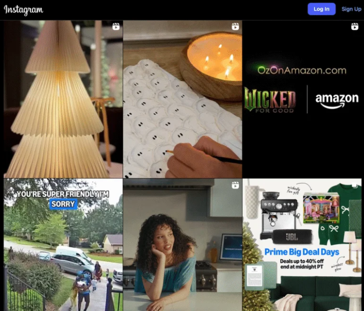 Amazon Reels Library